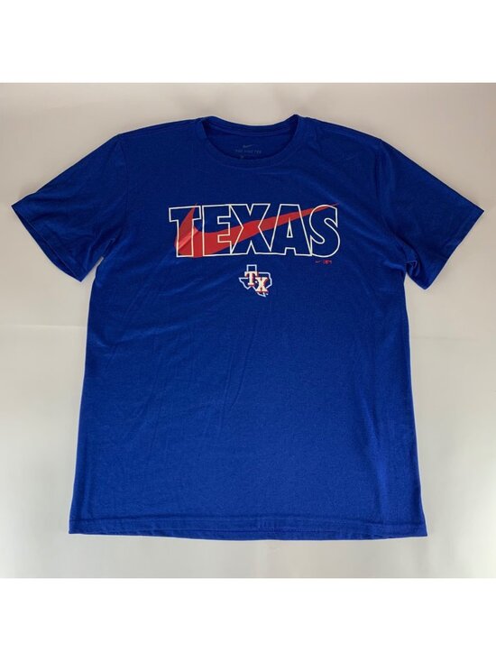 テキサス・レンジャーMLBの青いナイキのDriの適当な運動のCrewneckの 